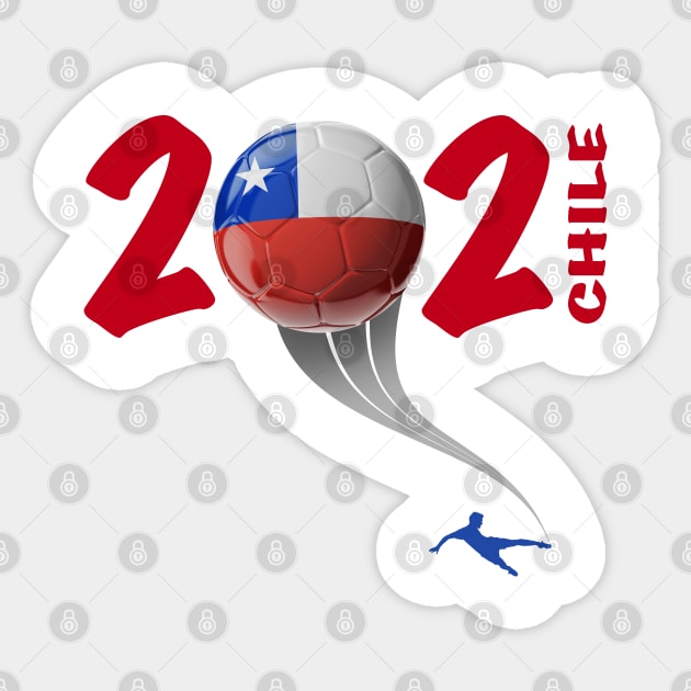 Chile Copa America Soccer 2021 Sticker by DesignOfNations